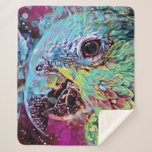 Diseño abstracto de loro tropical