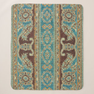 Manta Sherpa Diseño árabe de Fabric Paisley Oriental