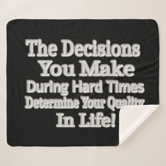 Manta Sherpa Diseño de Artesanía Cuidada "¡Su Calidad En La Vid (Anverso (horizontal))