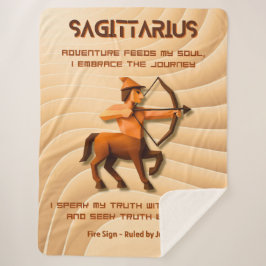 Manta Sherpa Diseño de astrología 3D moderno del signo zodiacal