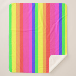 Manta Sherpa Diseño de bandas de espectro de colores del arco i