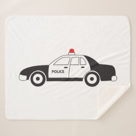 Manta Sherpa Diseño de coches de policía de juguete