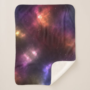Manta Sherpa Diseño de constelaciones del espacio cósmico abstr