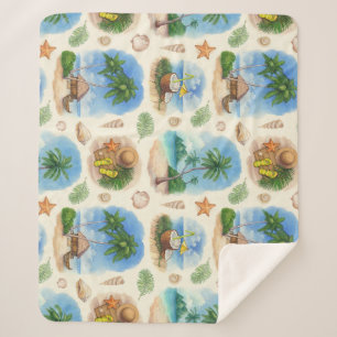 Manta Sherpa Diseño de Mehndi: Tracería de Doodle curvo