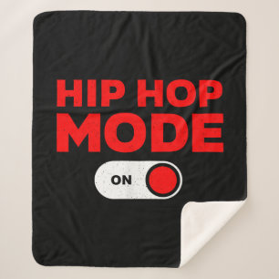 Manta Sherpa Diseño divertido de hip hop para hombres mujeres H