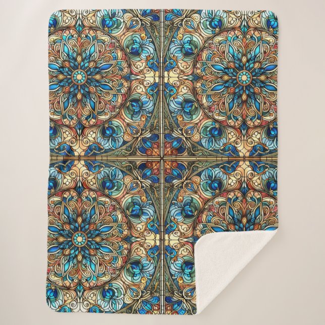 Manta Sherpa Diseño elaborado con vidrio templado (Anverso)