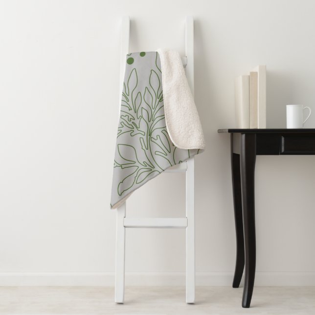Manta Sherpa Diseño floral 17 (In situ)
