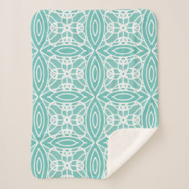 Manta Sherpa Diseño geométrico moderno y elegante