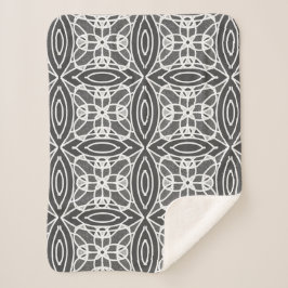 Manta Sherpa Diseño geométrico moderno y elegante