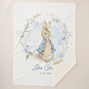 Manta Sherpa Diseño inspirado en Peter Rabbit