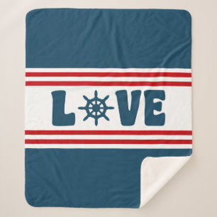 Manta Sherpa Diseño náutico de amor