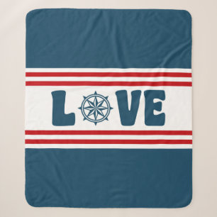 Manta Sherpa Diseño náutico de amor