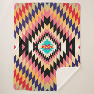 Manta Sherpa Diseño Navajo-7 Sherpa Blanket