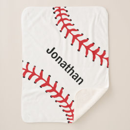 Manta Sherpa Diseño Sherpa Blanket de la Estantería de Béisbol