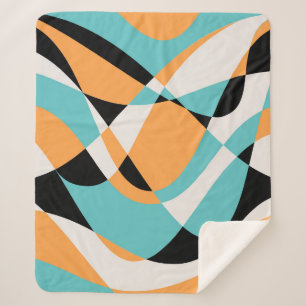 Manta Sherpa Diseño sin inconvenientes del patrón de ondas abst