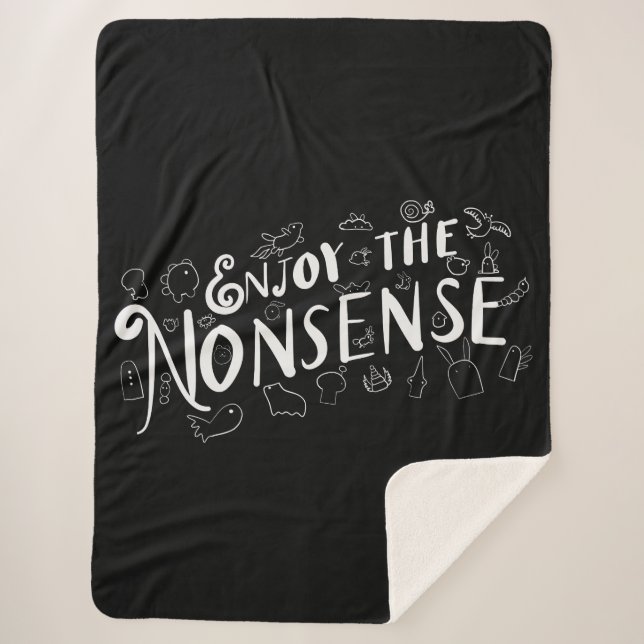 Manta Sherpa Disfruta de las tonterías (Anverso)