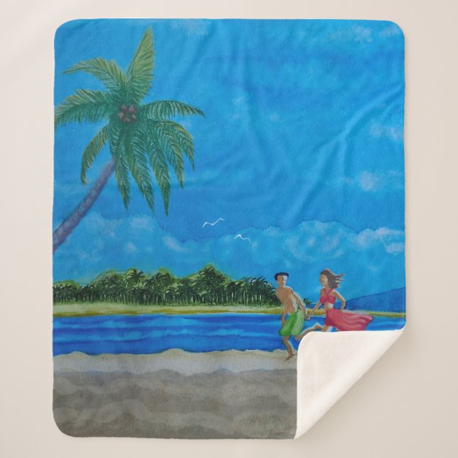 Manta Sherpa Diversión en la corrida del sol (Anverso)