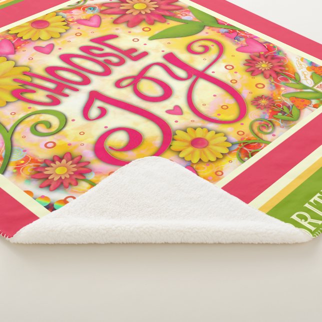 Manta Sherpa Divertido nombre personalizado elegir alegría ines (3/4)