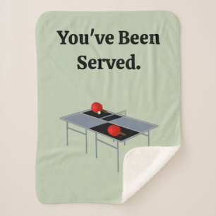 Manta Sherpa Divertido Ping Pong,