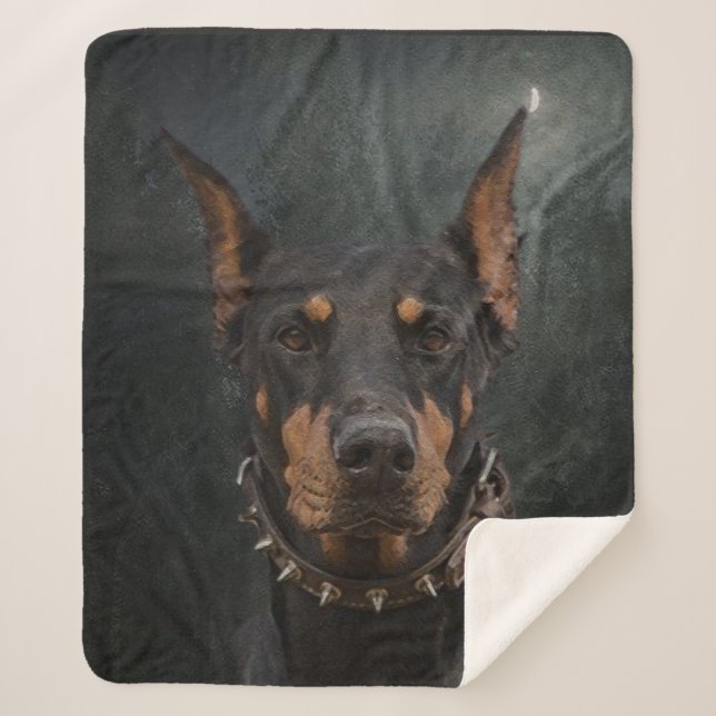 Manta Sherpa Doberman Pinscher (Anverso)