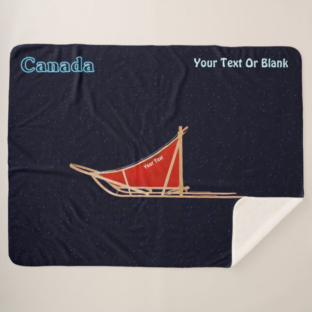 Manta Sherpa Dog Sled - Canadá (Anverso (horizontal))
