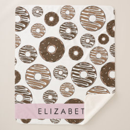 Manta Sherpa Donuts de chocolate, donuts de caramelo, gritos, t