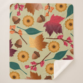 Manta Sherpa Dorado Shimmer otoño Sherpa Blanket