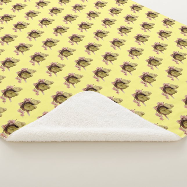 Manta Sherpa dos chicas amarillas, Pascua (3/4)