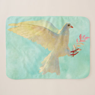 Manta Sherpa Dove de color agua