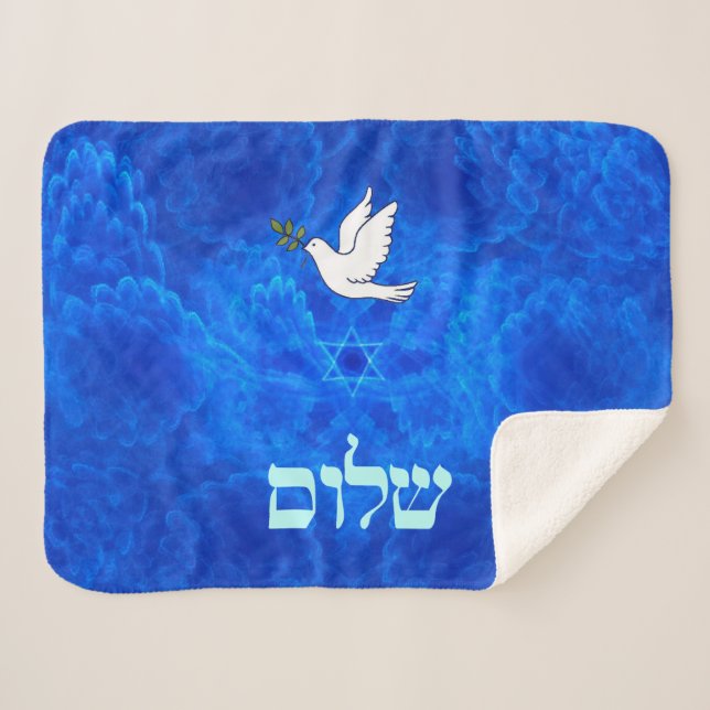 Manta Sherpa Dove - Shalom (Anverso (horizontal))