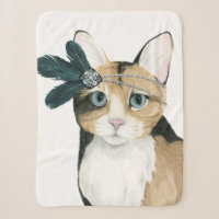 Downton Cat | Bejeweling con plumas