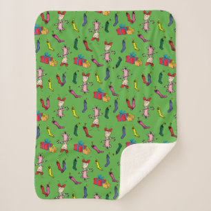 Manta Sherpa Dr. Seuss Grinch Patrón de Cindy-Lou Who