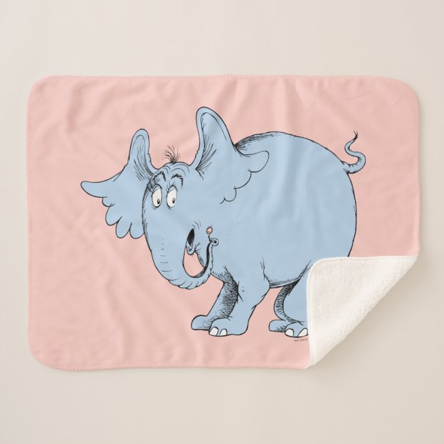 Manta Sherpa Dr. Seuss | Horton escucha a Quién (Anverso (horizontal))