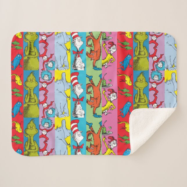 Manta Sherpa Dr. Seuss | Sección de caracteres (Anverso (horizontal))