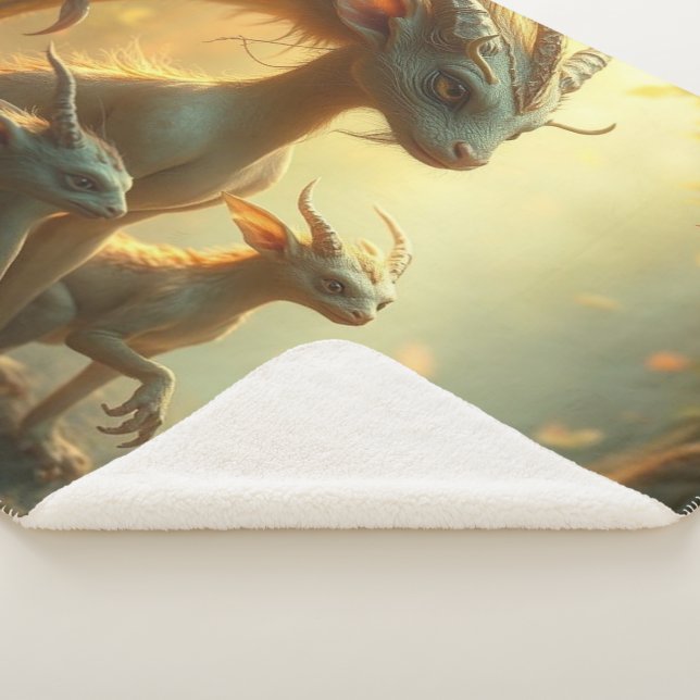 Manta Sherpa „Drachenmutter im goldenen Wald“ (3/4)