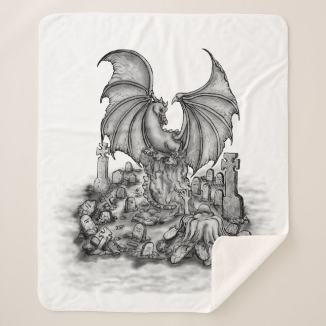 Manta Sherpa Dragón con zombi (Anverso)