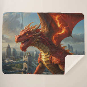 Manta Sherpa Dragón galés rojo aterroriza Londres