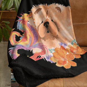 Manta Sherpa DRAGON-TALEZ CHOW año del dragón