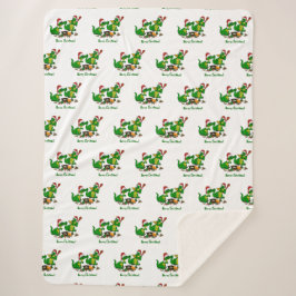 Manta Sherpa Dragones - ¡Feliz Navidad! - hoy cocinaré