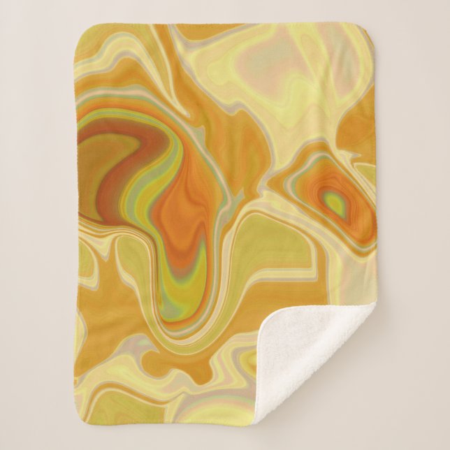 Manta Sherpa Dreamscape in Gold (Anverso)