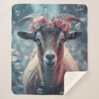 Manta Sherpa Dreamy Goat Art