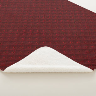 Manta Sherpa Drogas de agua en Crimson Metalizado