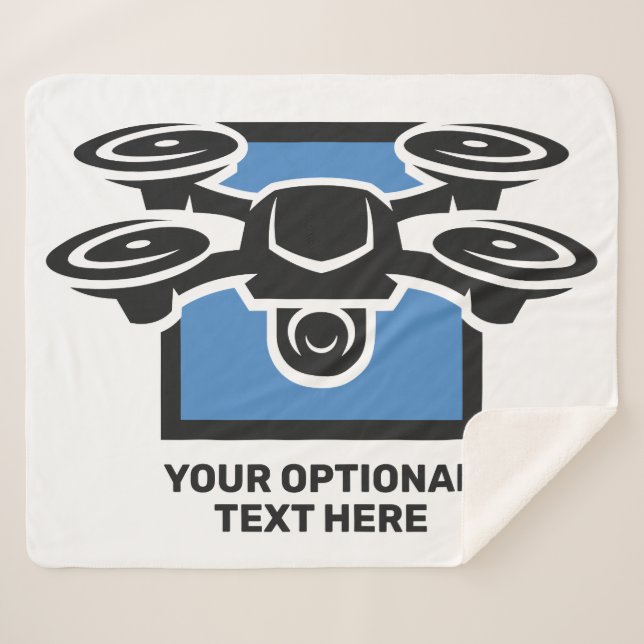 Manta Sherpa Drone de texto de personalizado (Anverso (horizontal))