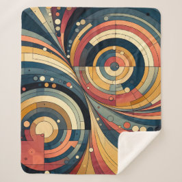 Manta Sherpa Dualidad - Bauhaus - Sherpa Throw Blanket