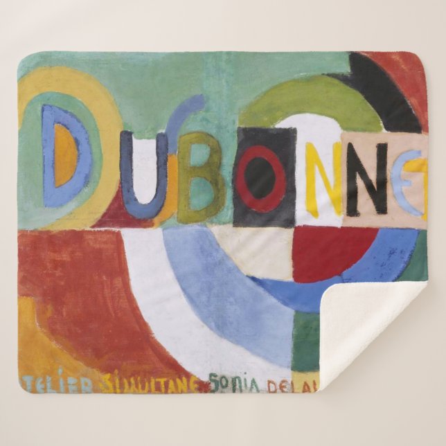 Manta Sherpa Dubonnet | Sonia Delaunay | (Anverso (horizontal))