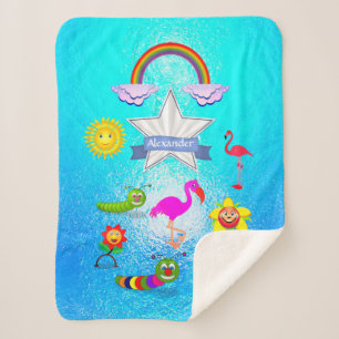 Manta Sherpa Dulce Personalizado divertida Cifras Personalizar 