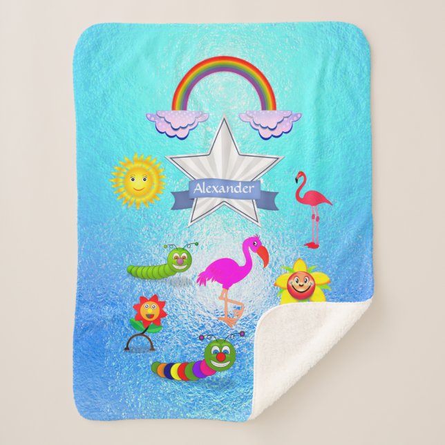 Manta Sherpa Dulce Personalizado divertida Cifras Personalizar  (Anverso)