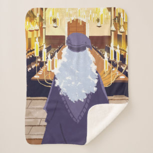 Manta Sherpa Dumbledore hablando en el Gran Salón de Hogwarts