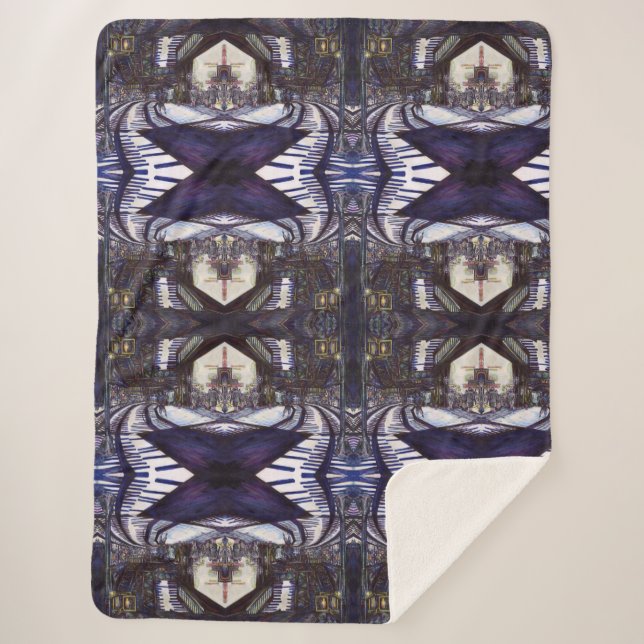 Manta Sherpa Dustar el piano (Anverso)