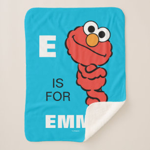Manta Sherpa E es para Elmo   Añadir su nombre
